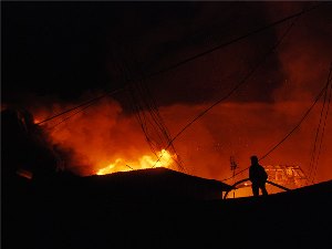 Kebakaran Pelalawan Riau Diduga Akibat Arus Pendek Listrik